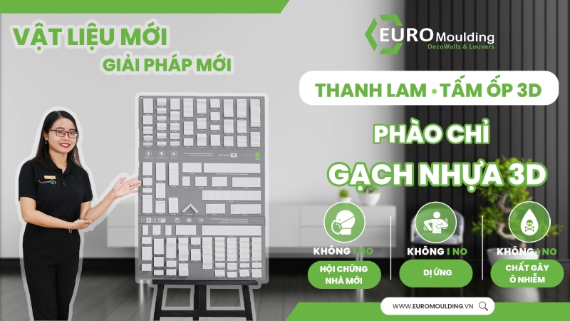 EURO Moulding cung cấp tấm nhựa ốp tường PS