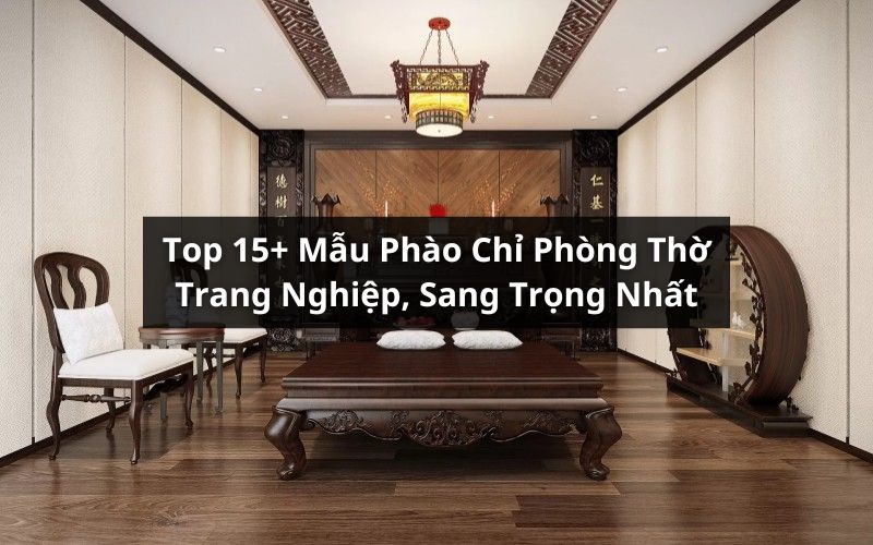 phào chỉ phòng thờ