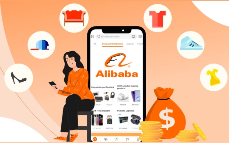 app order hàng nọi địa Alibaba