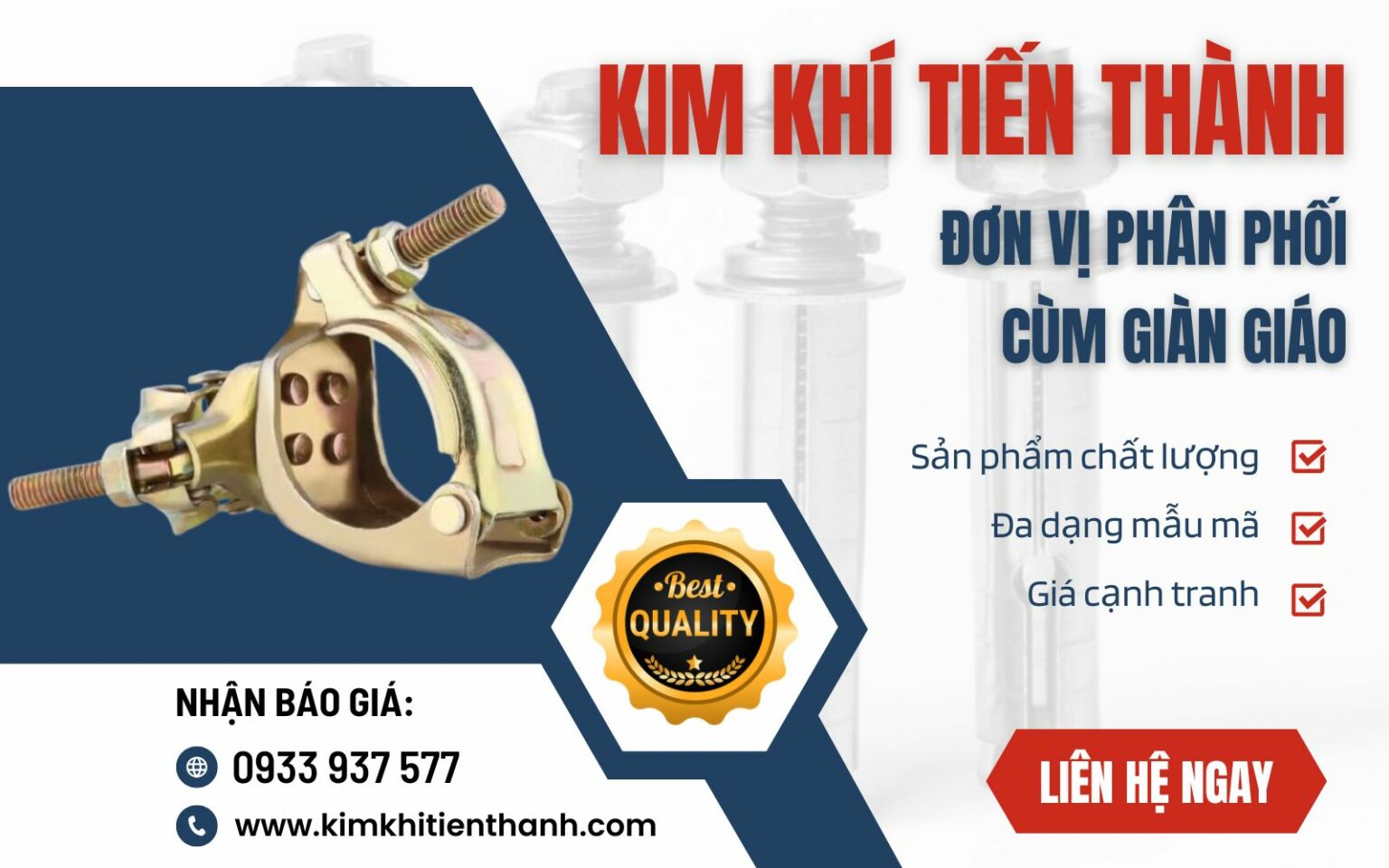 Kim Khí Tiến Thành – Xưởng sản xuất cùm giàn giáo uy tín