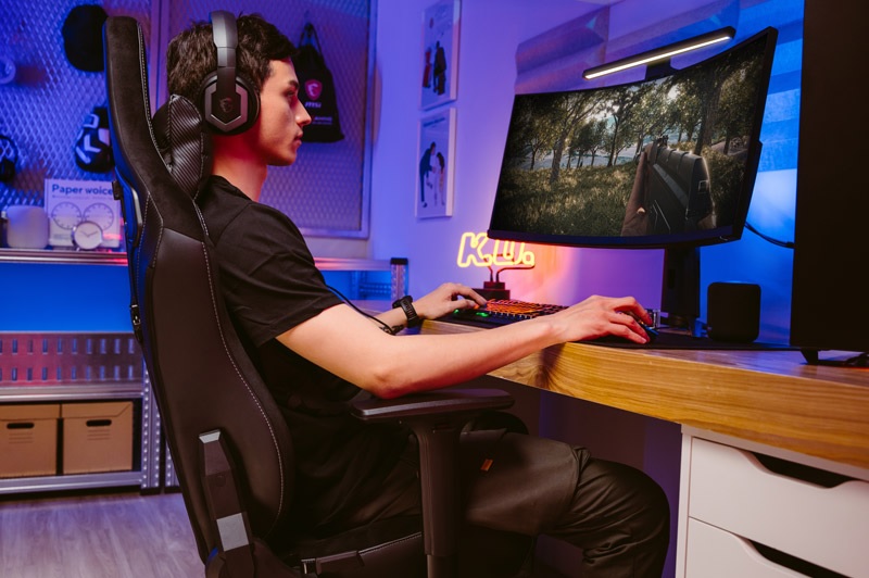 Bố trí vị trí đặt ghế gaming