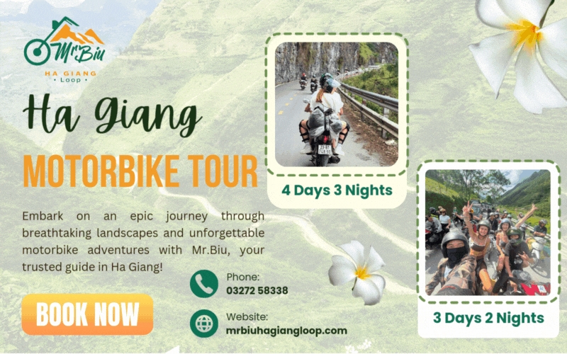 Tour xe máy phượt Hà Giang Loop tại Mr. Biu Motorbike Tour